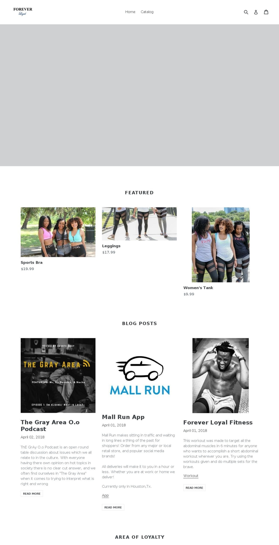 foreverloyalapparel.com shopify website screenshot