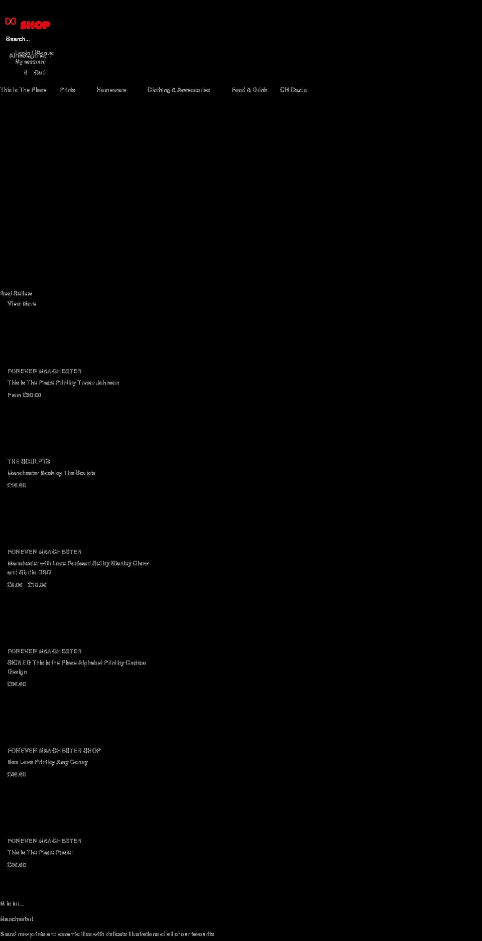 forevermanchestershop.com shopify website screenshot