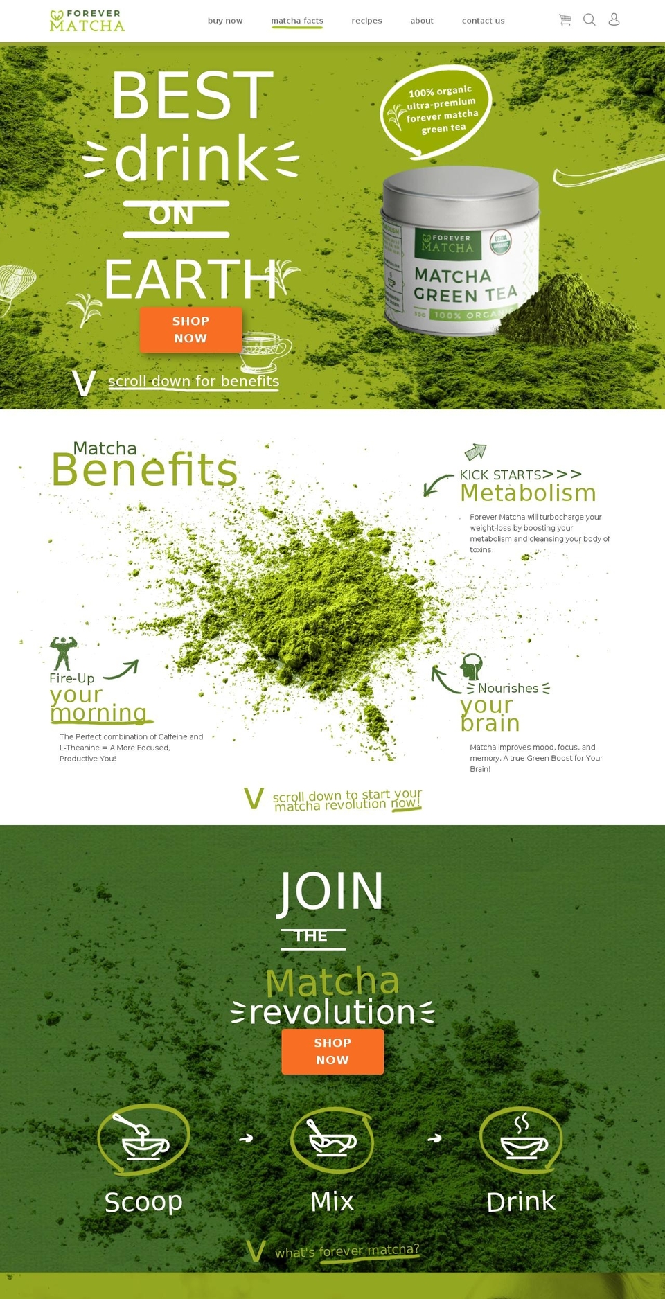 forevermatcha.com — Shopify storefront screenshot