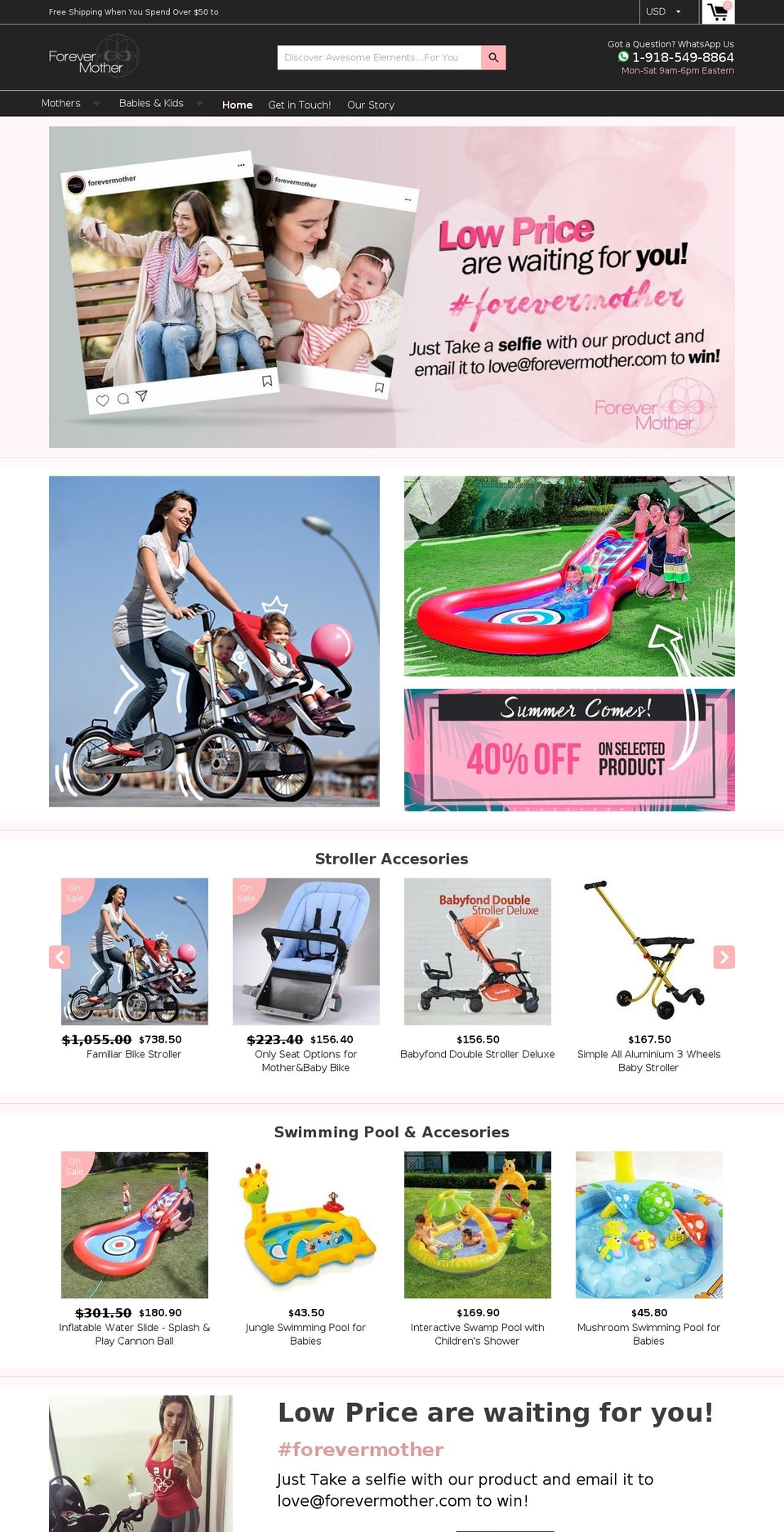 forevermother.com — Shopify storefront screenshot