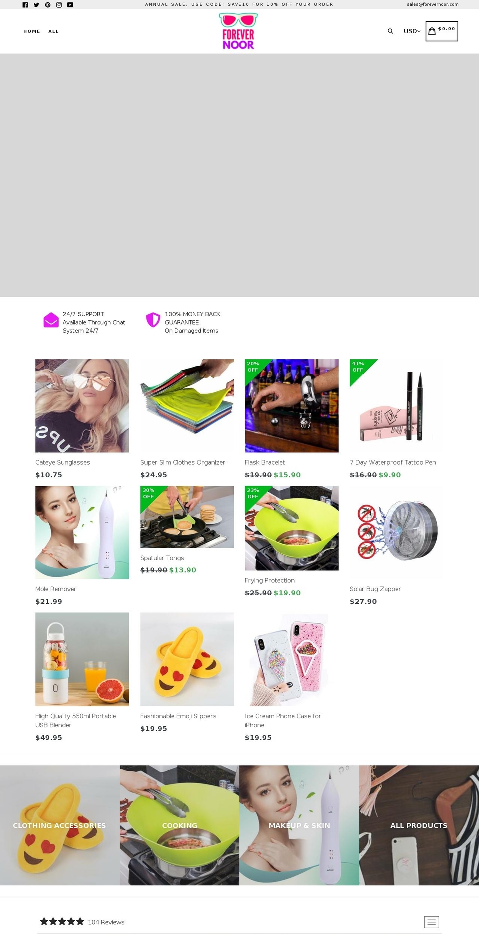 forevernoor.com — Shopify storefront screenshot
