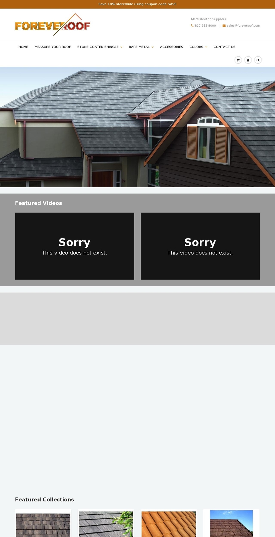 foreveroof.com shopify website screenshot
