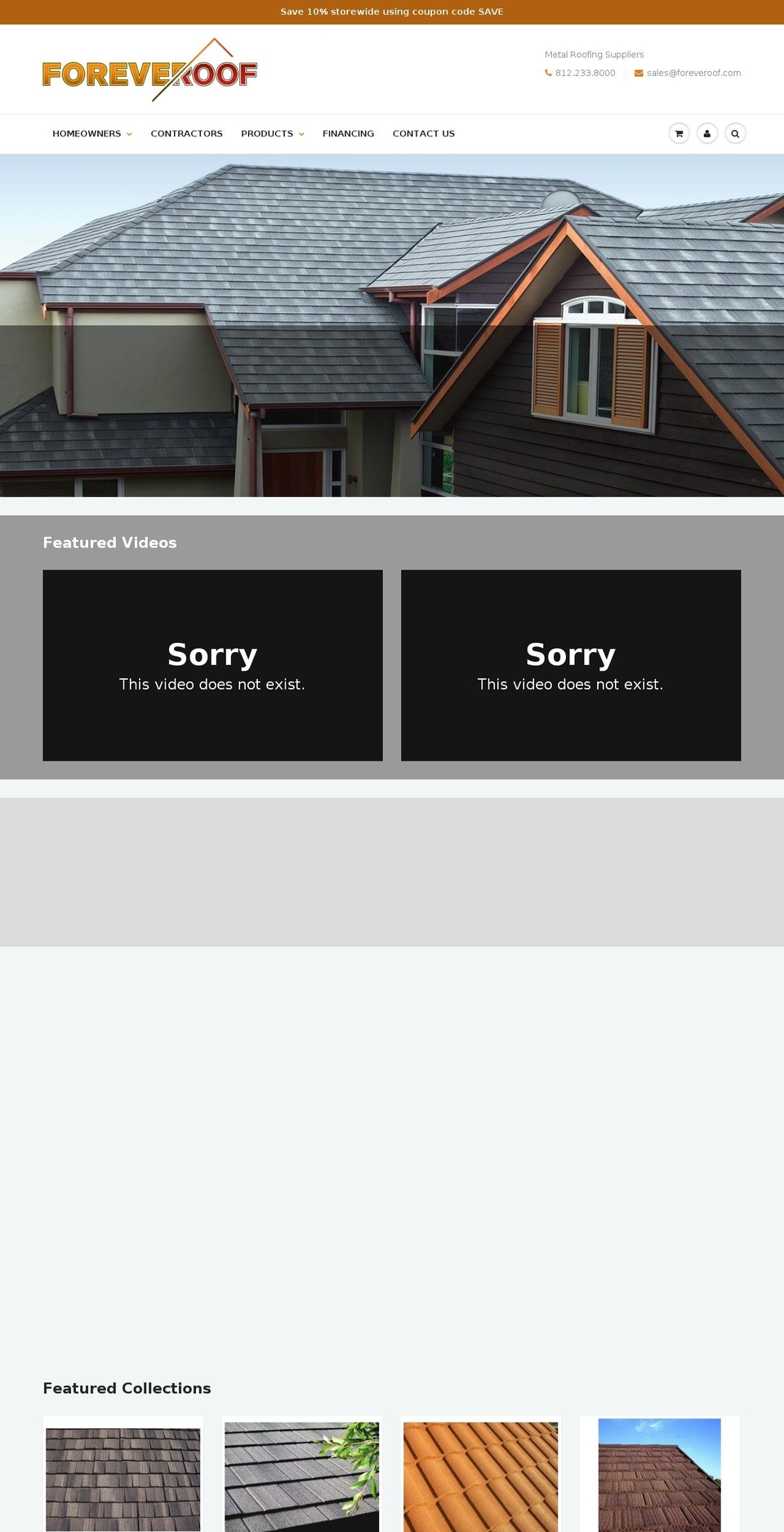 foreveroofstore.com — Shopify storefront screenshot