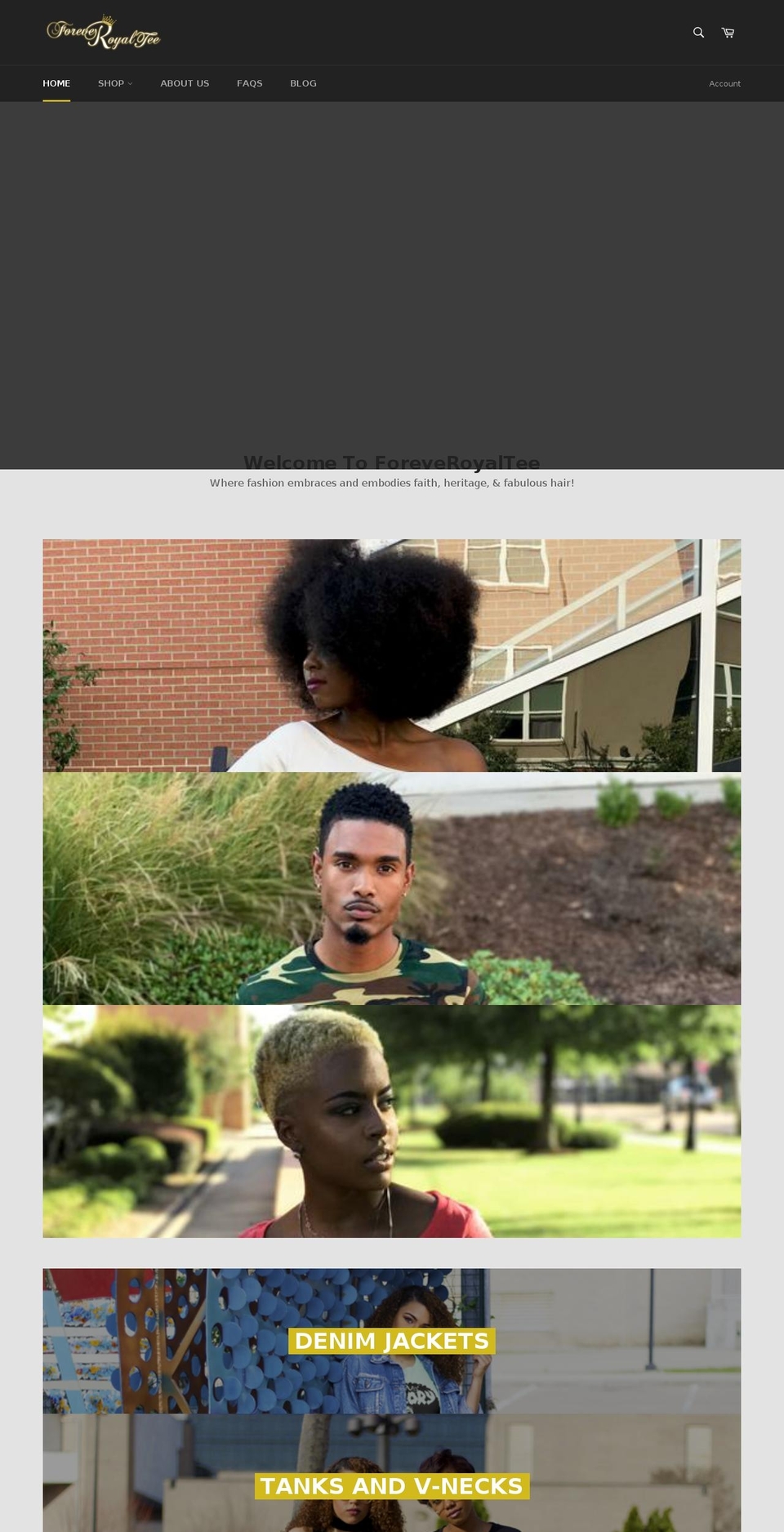 foreveroyaltee.com — Shopify storefront screenshot