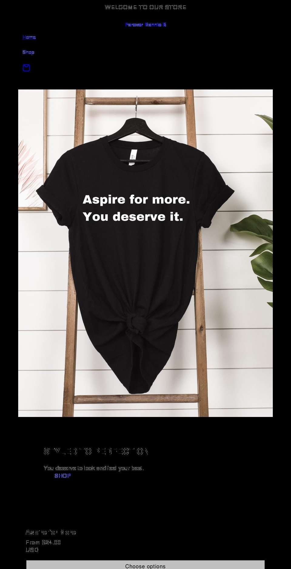 foreverronnieb.com shopify website screenshot