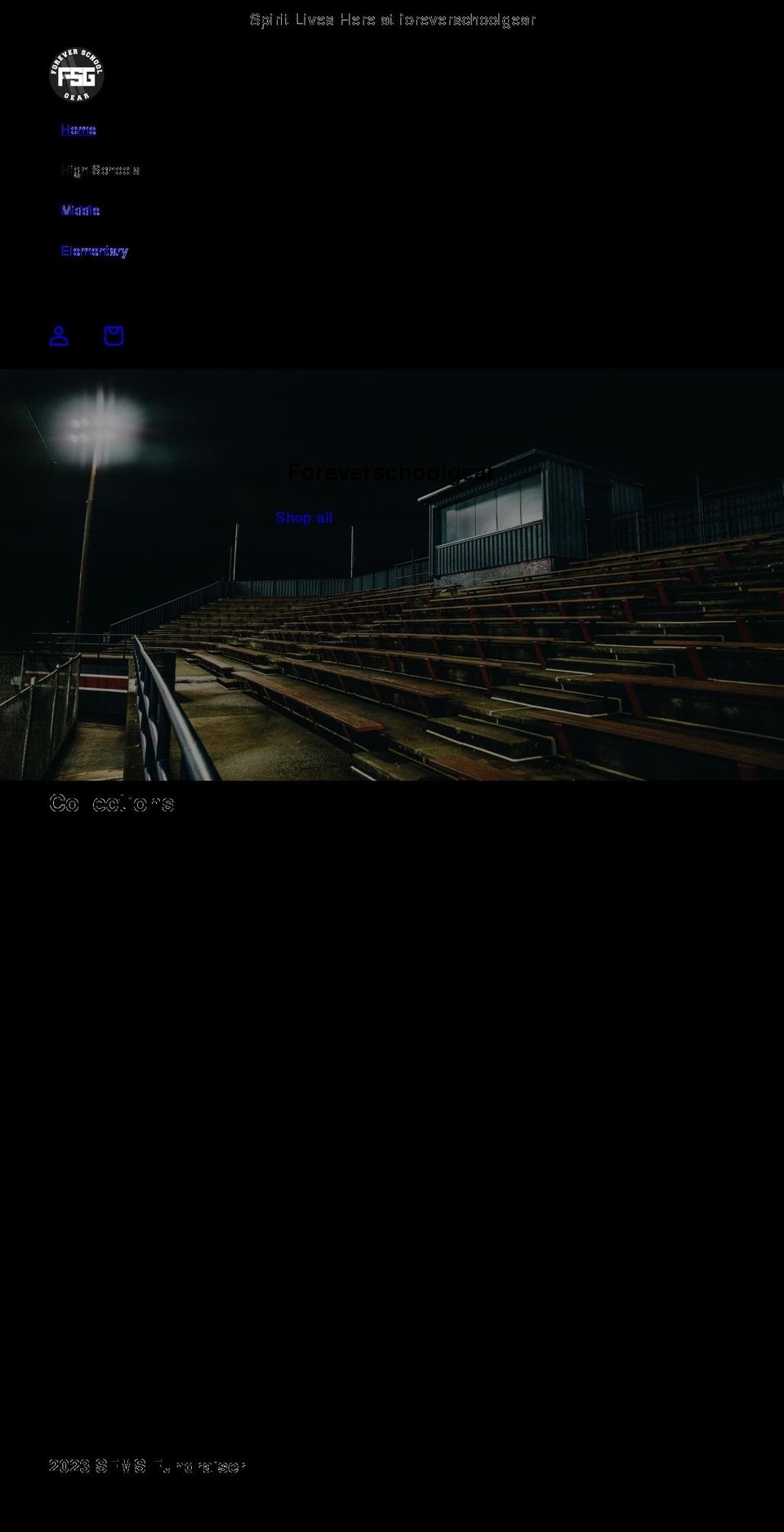 foreverschoolgear.com shopify website screenshot