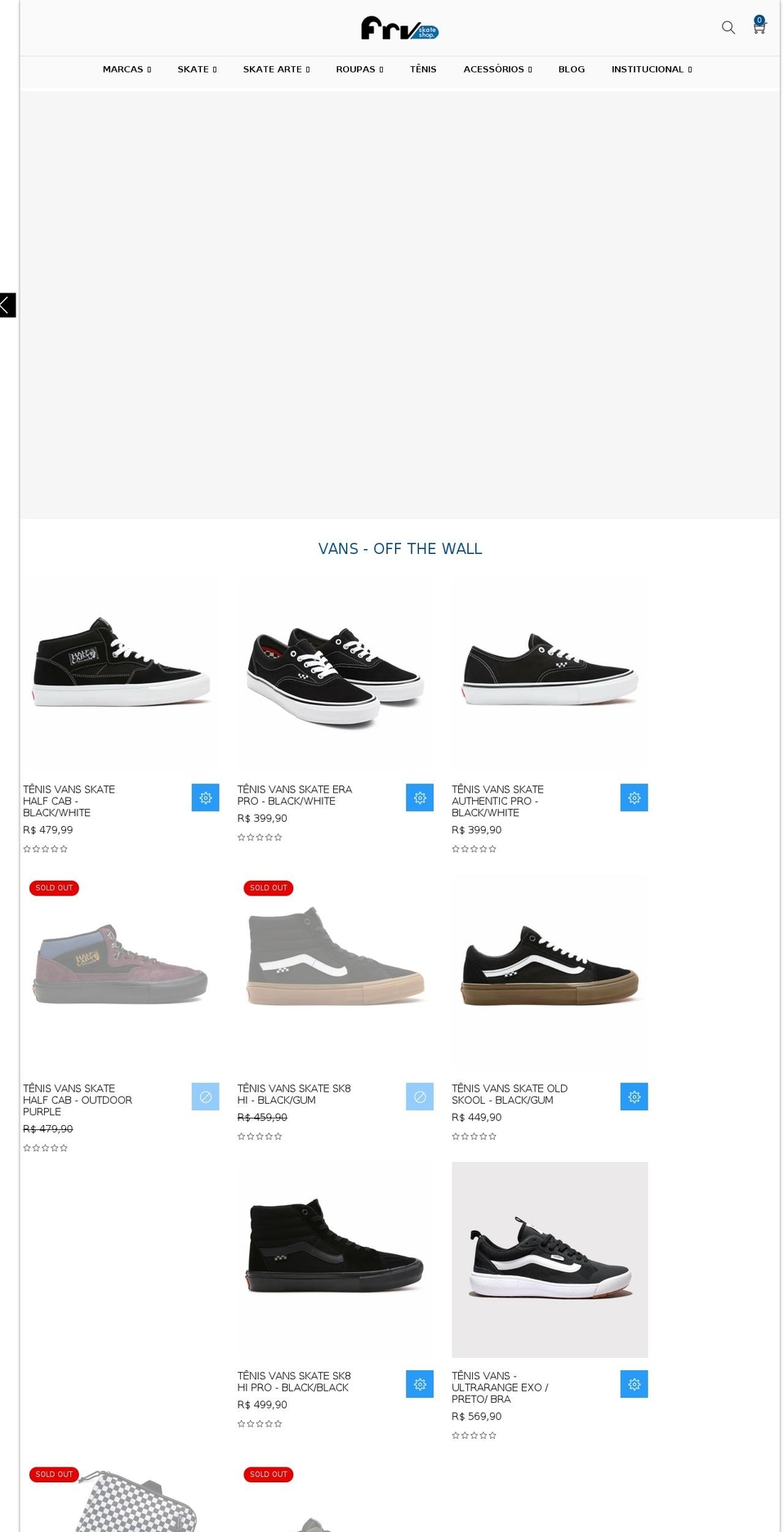 foreverskateshop.com.br shopify website screenshot