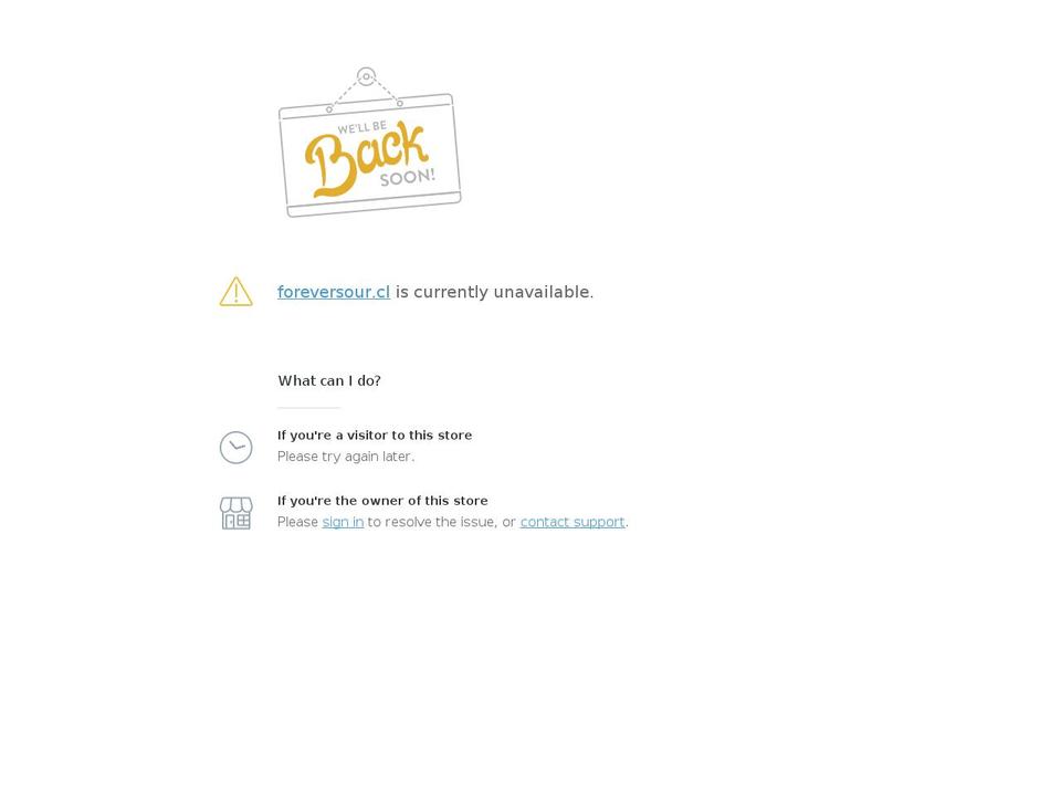 foreversour.cl shopify website screenshot