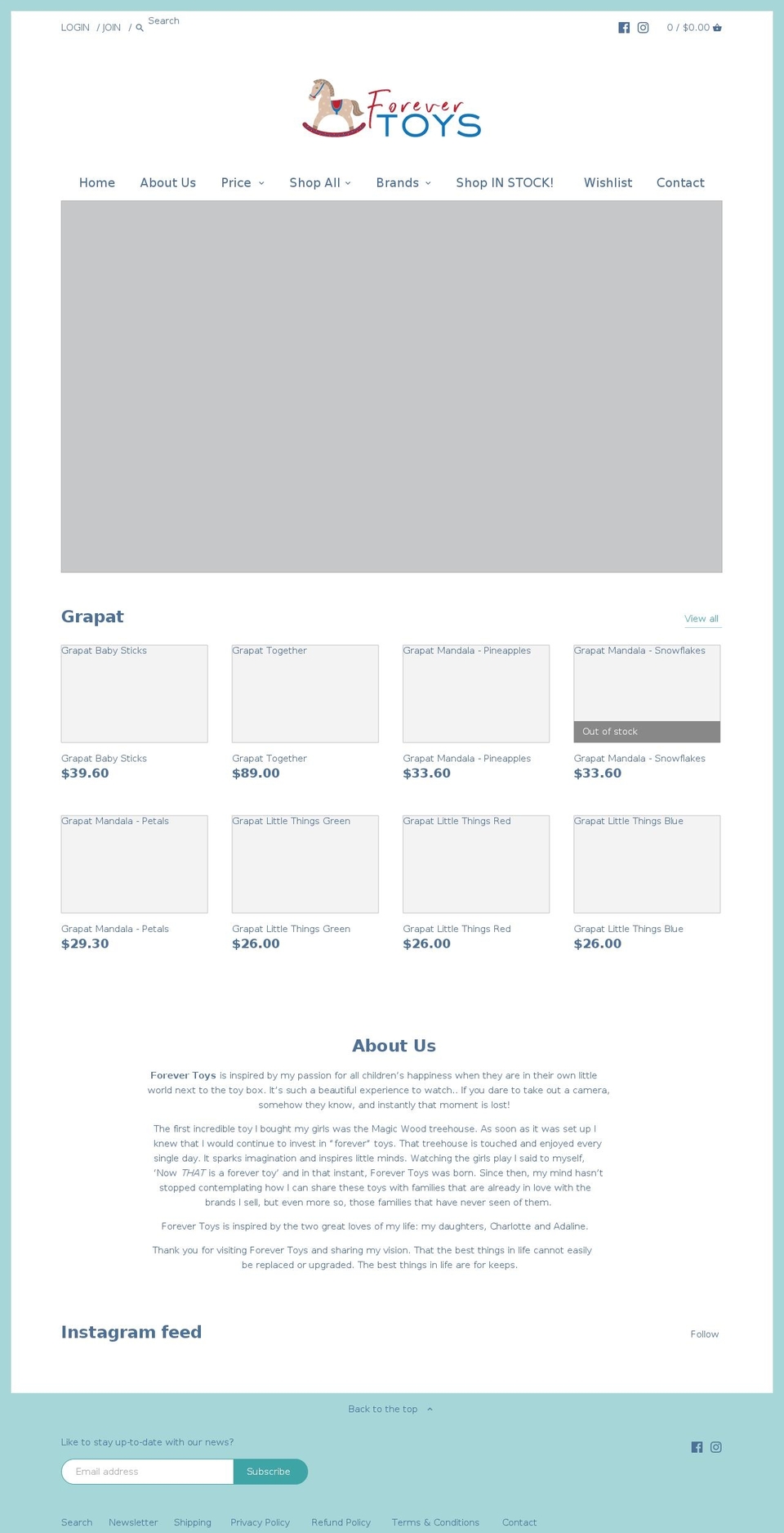 forevertoys.com.au shopify website screenshot