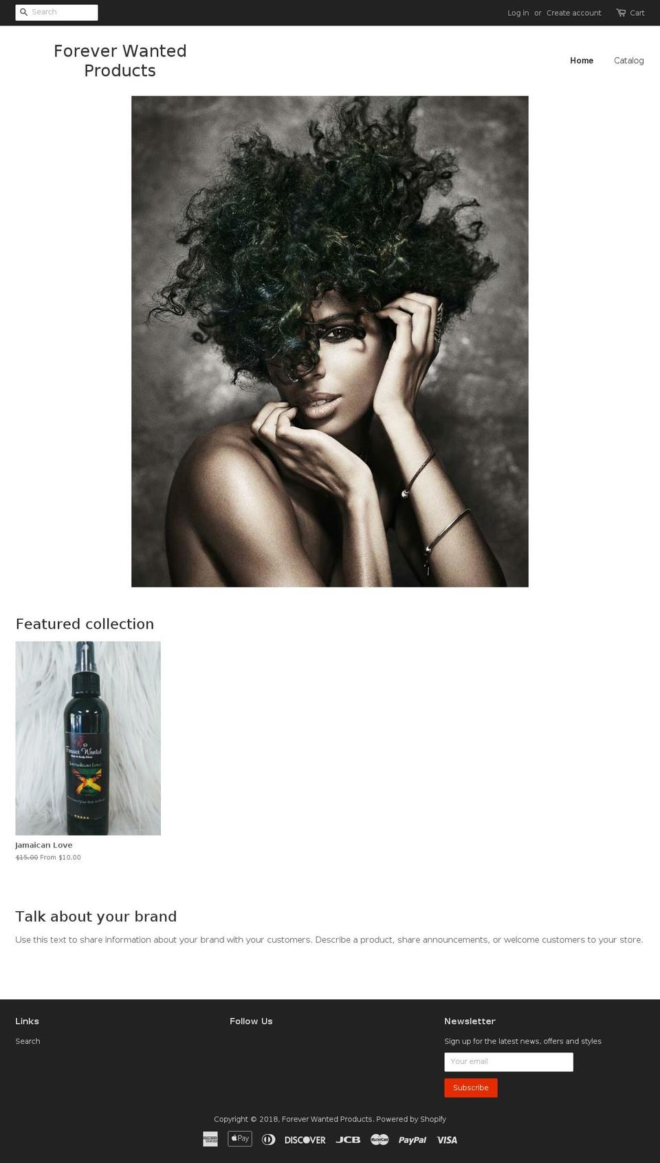 foreverwanted.com shopify website screenshot
