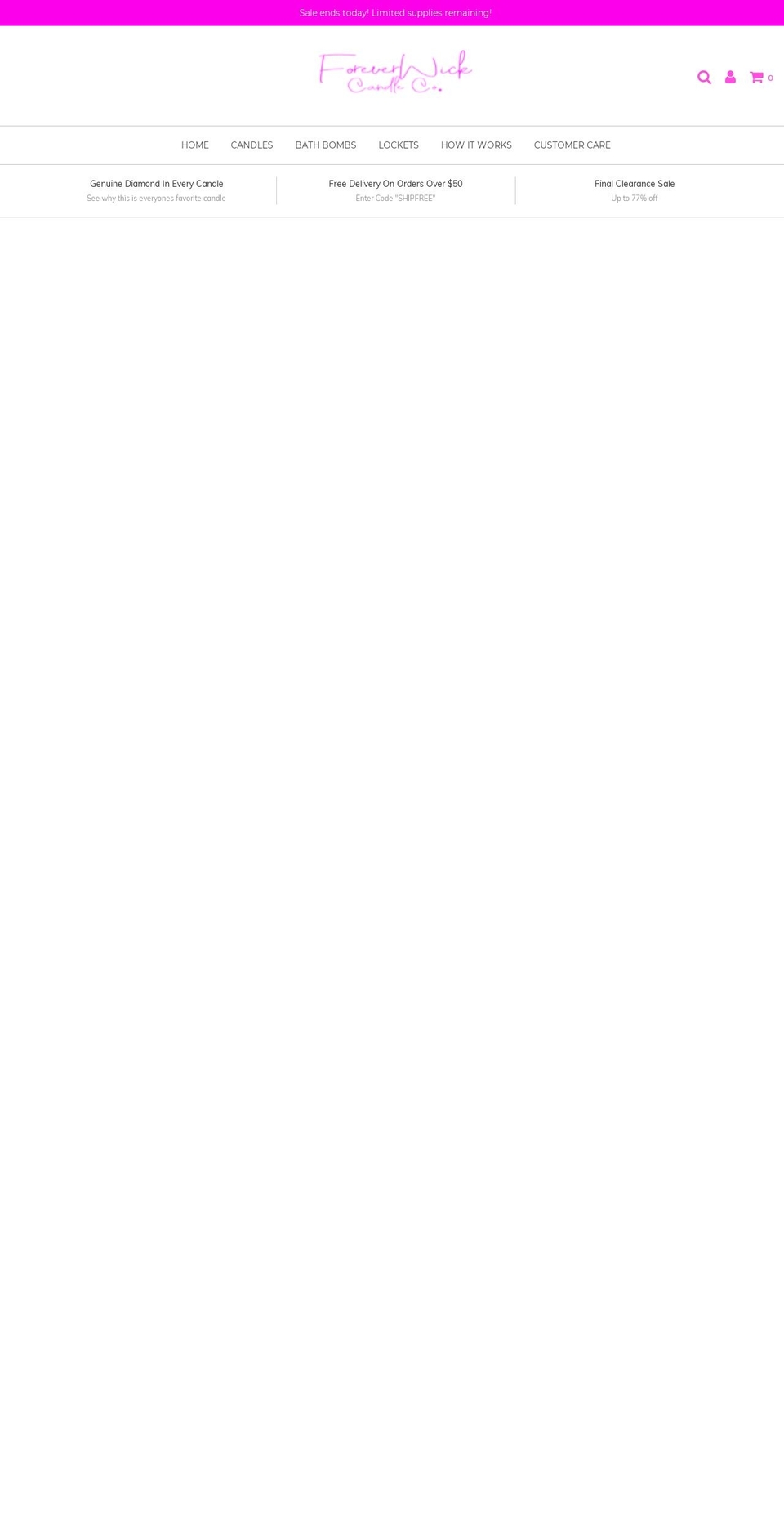 foreverwickcandle.com shopify website screenshot