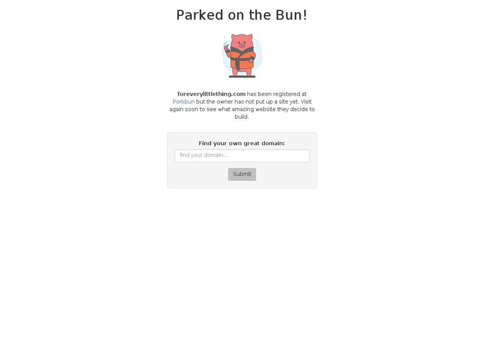 foreverylittlething.com — Shopify storefront screenshot