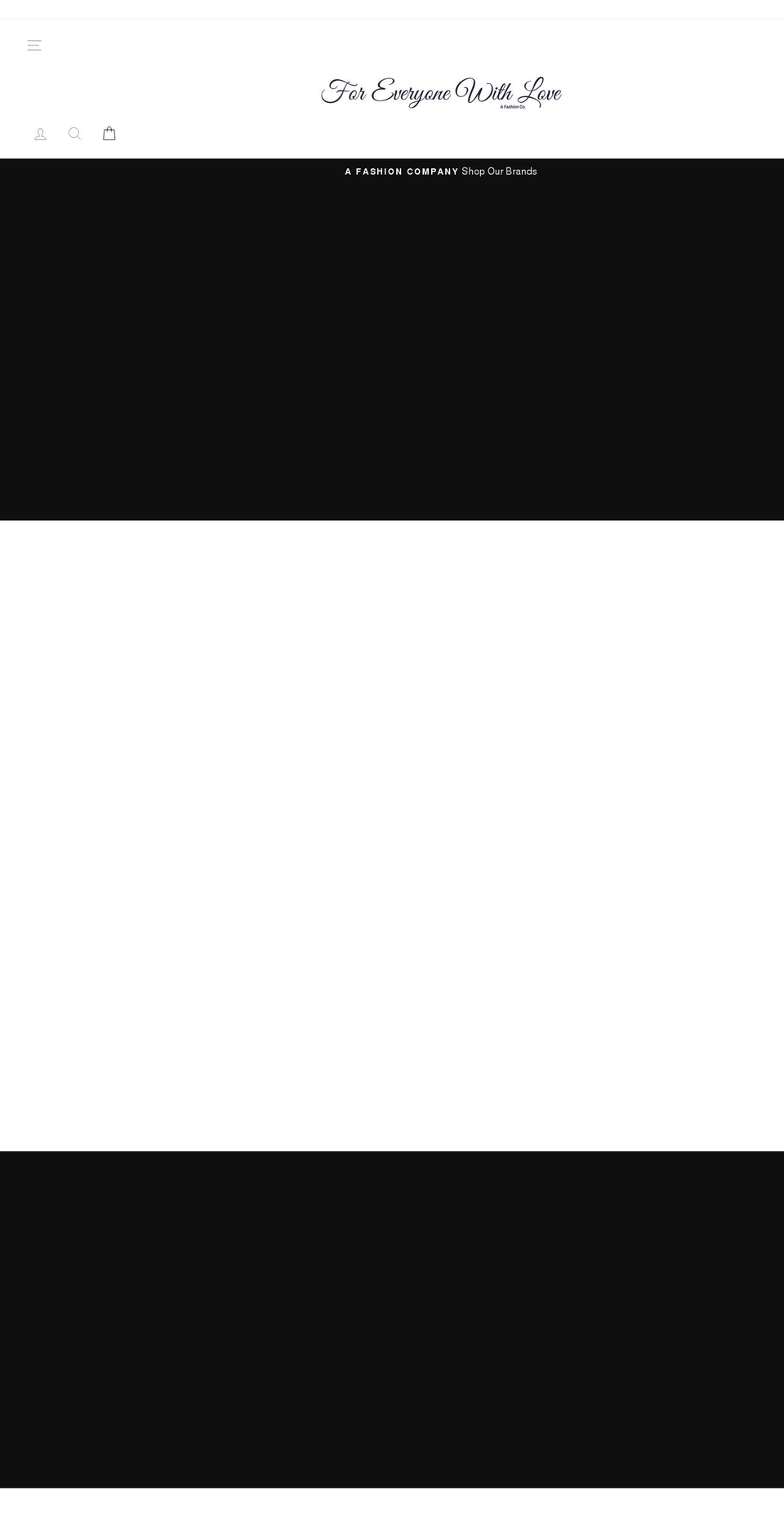 foreveryonewithlove.com shopify website screenshot