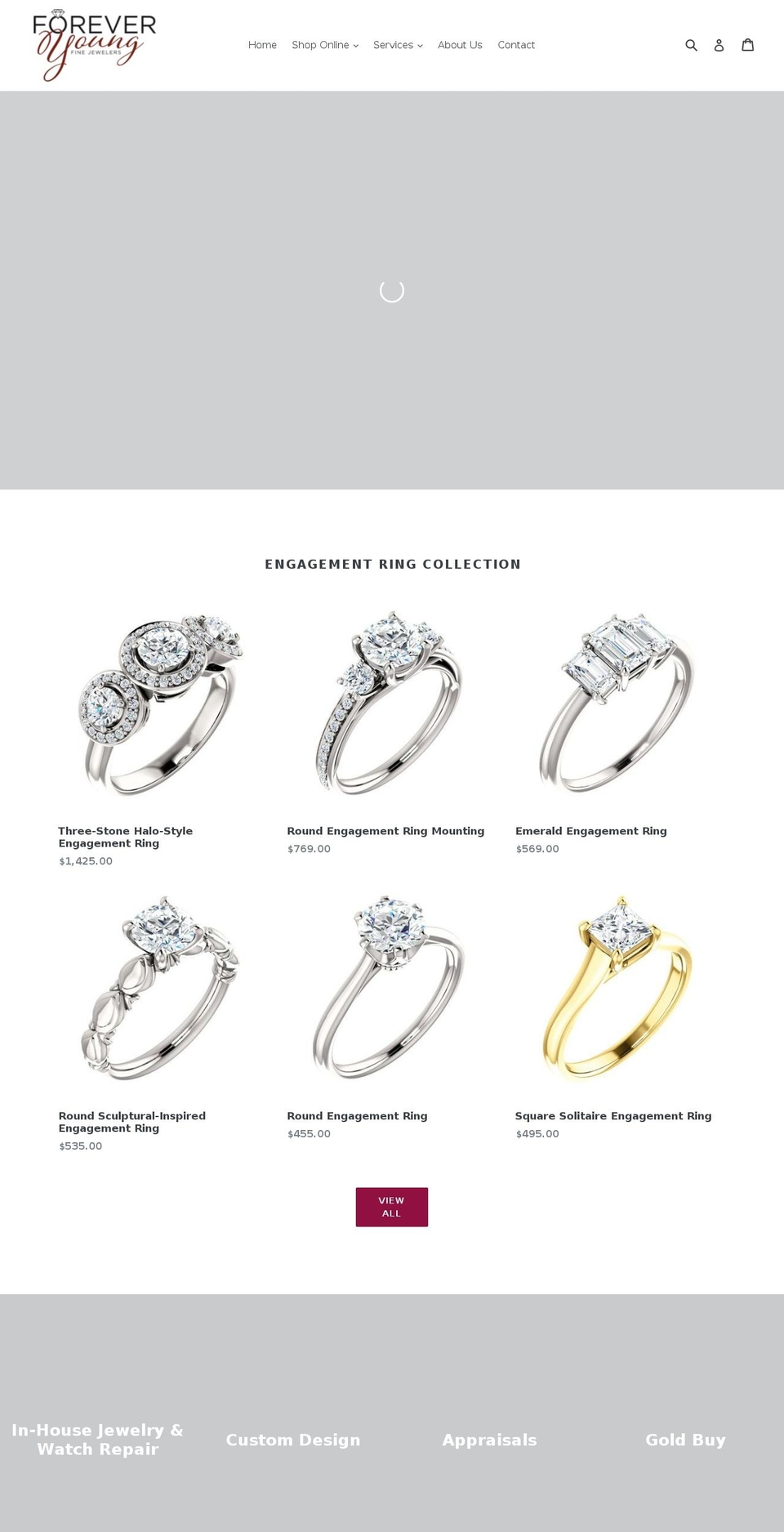 foreveryoungfinejewelers.com shopify website screenshot