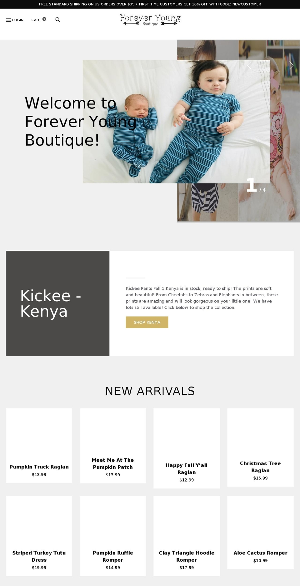 foreveryoungsd.com — Shopify storefront screenshot