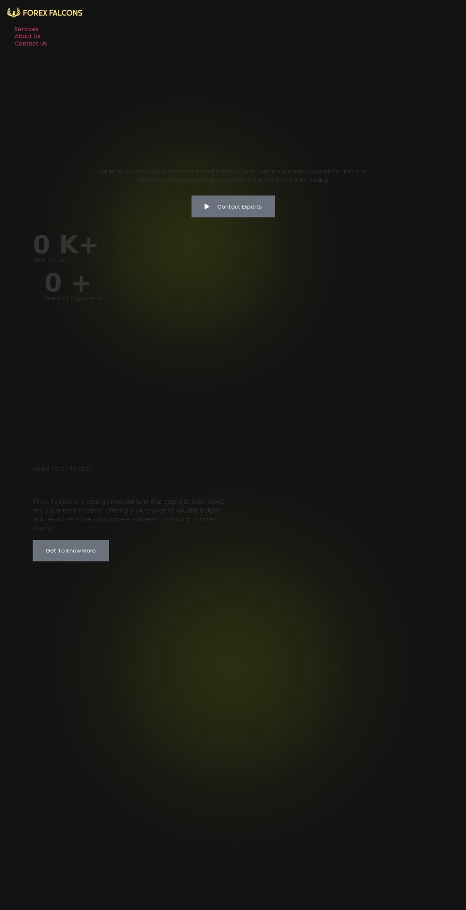 forexfalcons.com — Shopify storefront screenshot