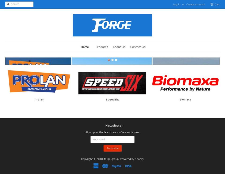 forge-group.com — Shopify storefront screenshot
