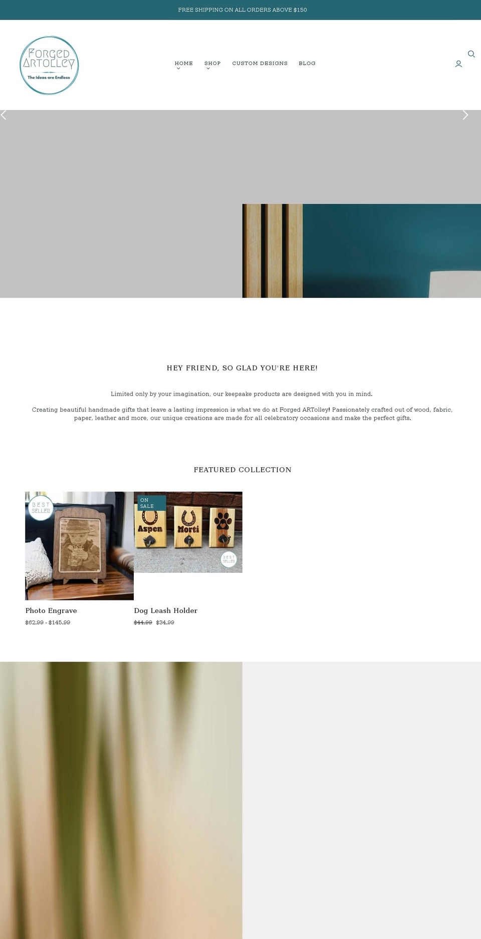 forgedartolley.com shopify website screenshot