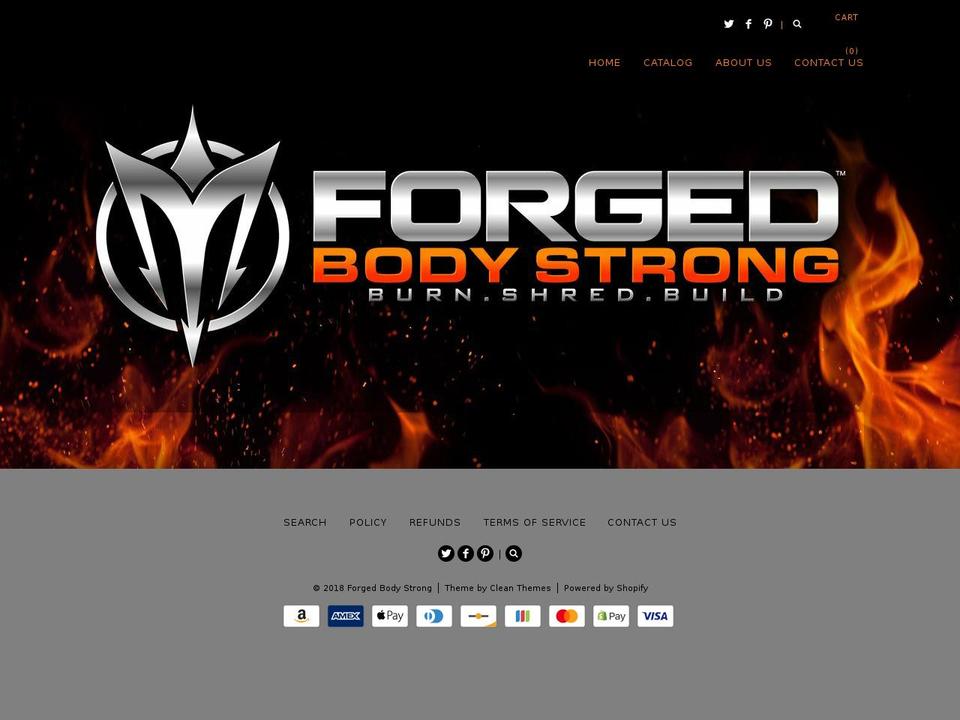 forgedbodystrong.com — Shopify storefront screenshot