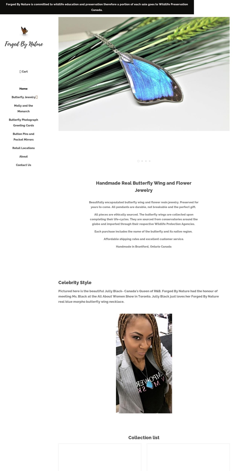 forgedbynature.ca shopify website screenshot