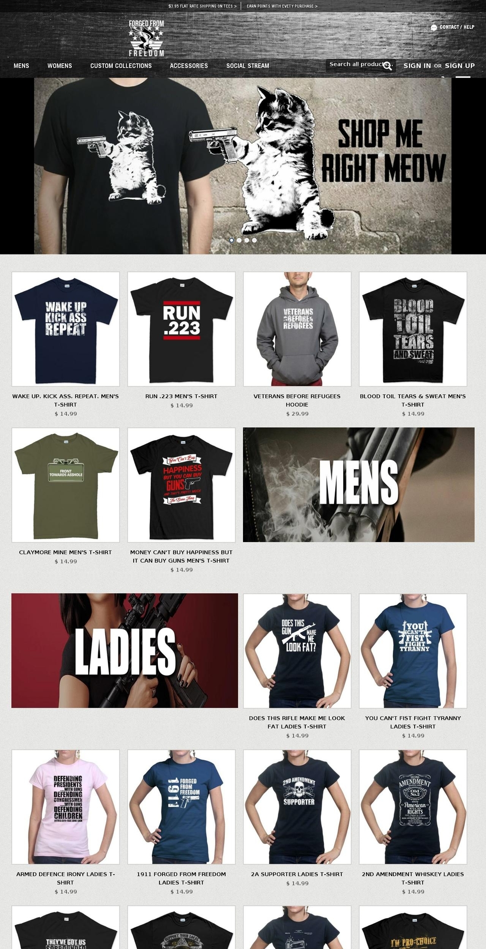 forgedfromfreedom.com shopify website screenshot