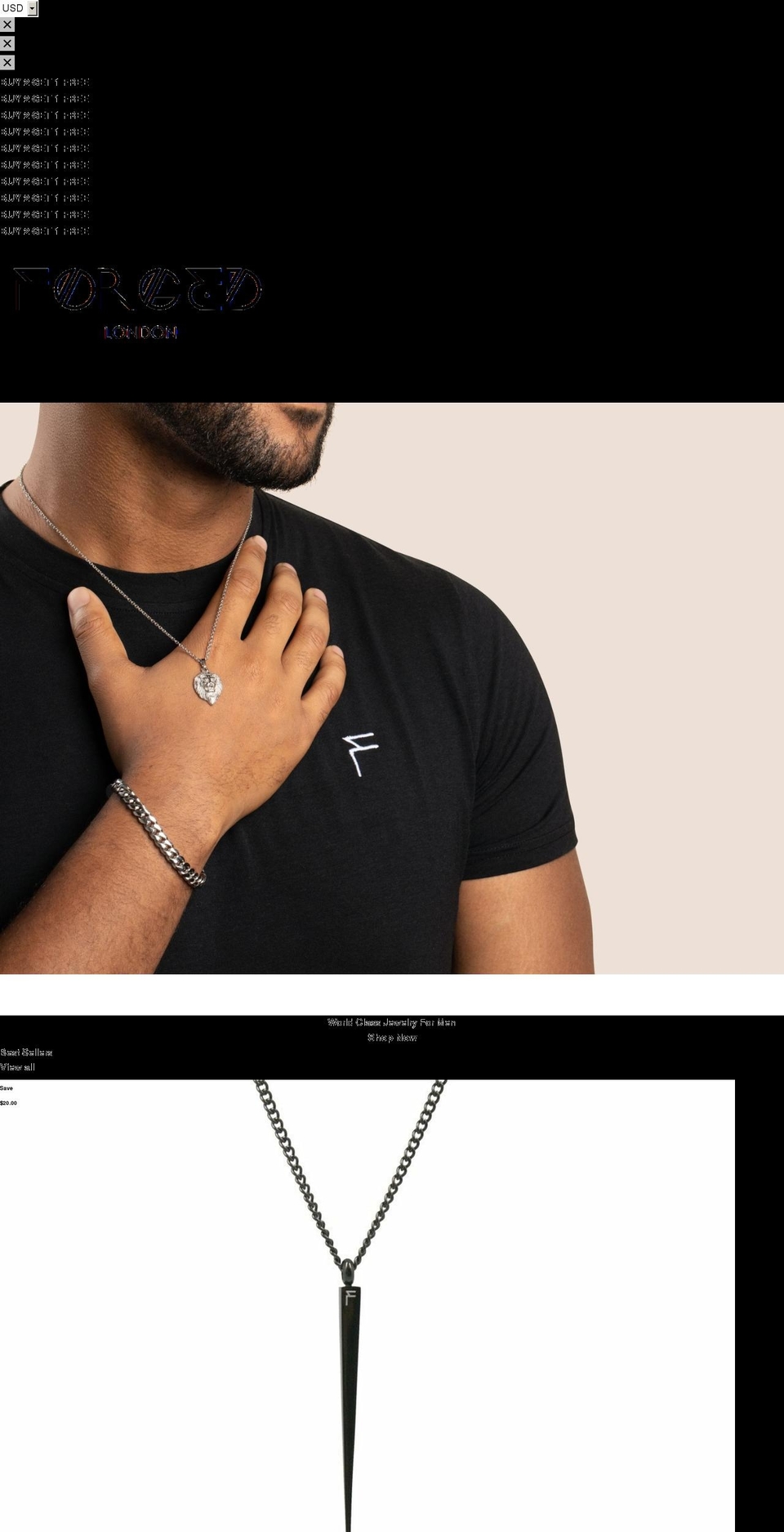 forgedlondon.com shopify website screenshot