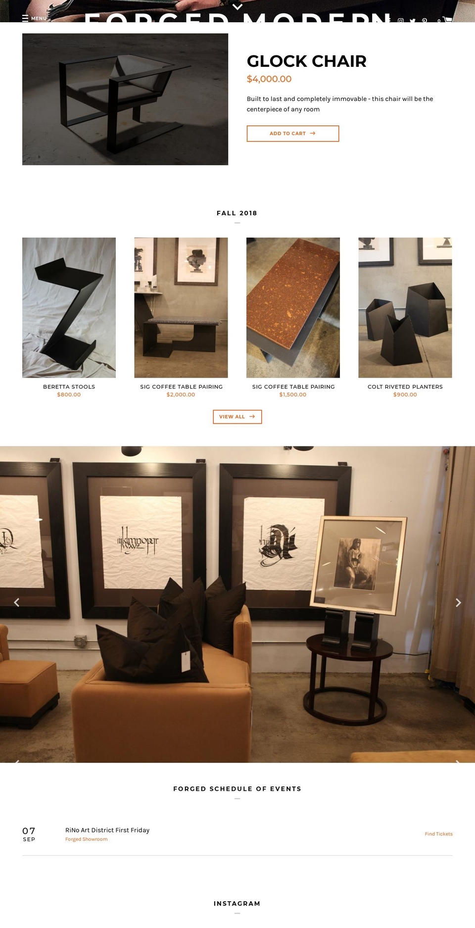 forgedmodern.com — Shopify storefront screenshot