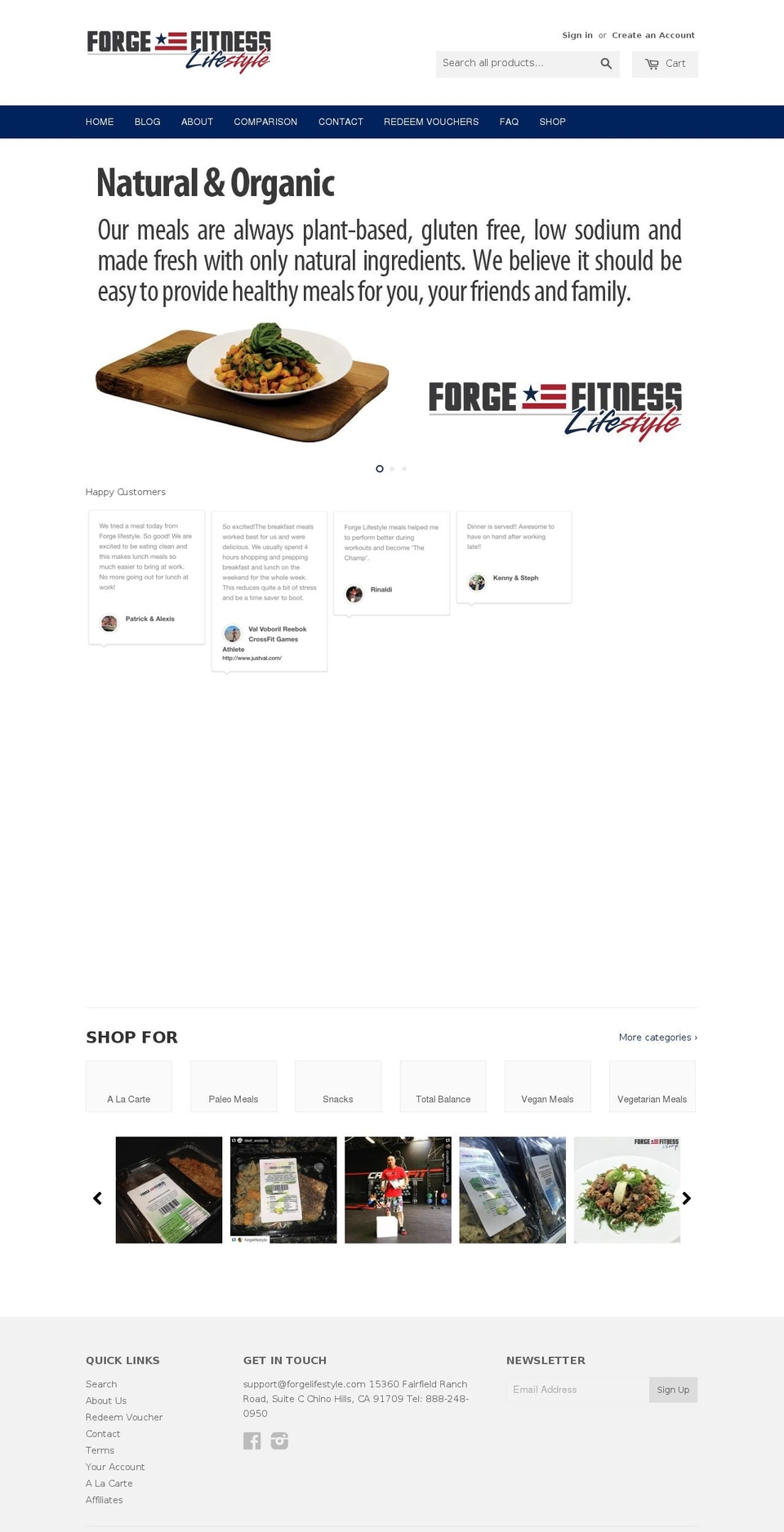 forgefitnesslifestyle.com shopify website screenshot