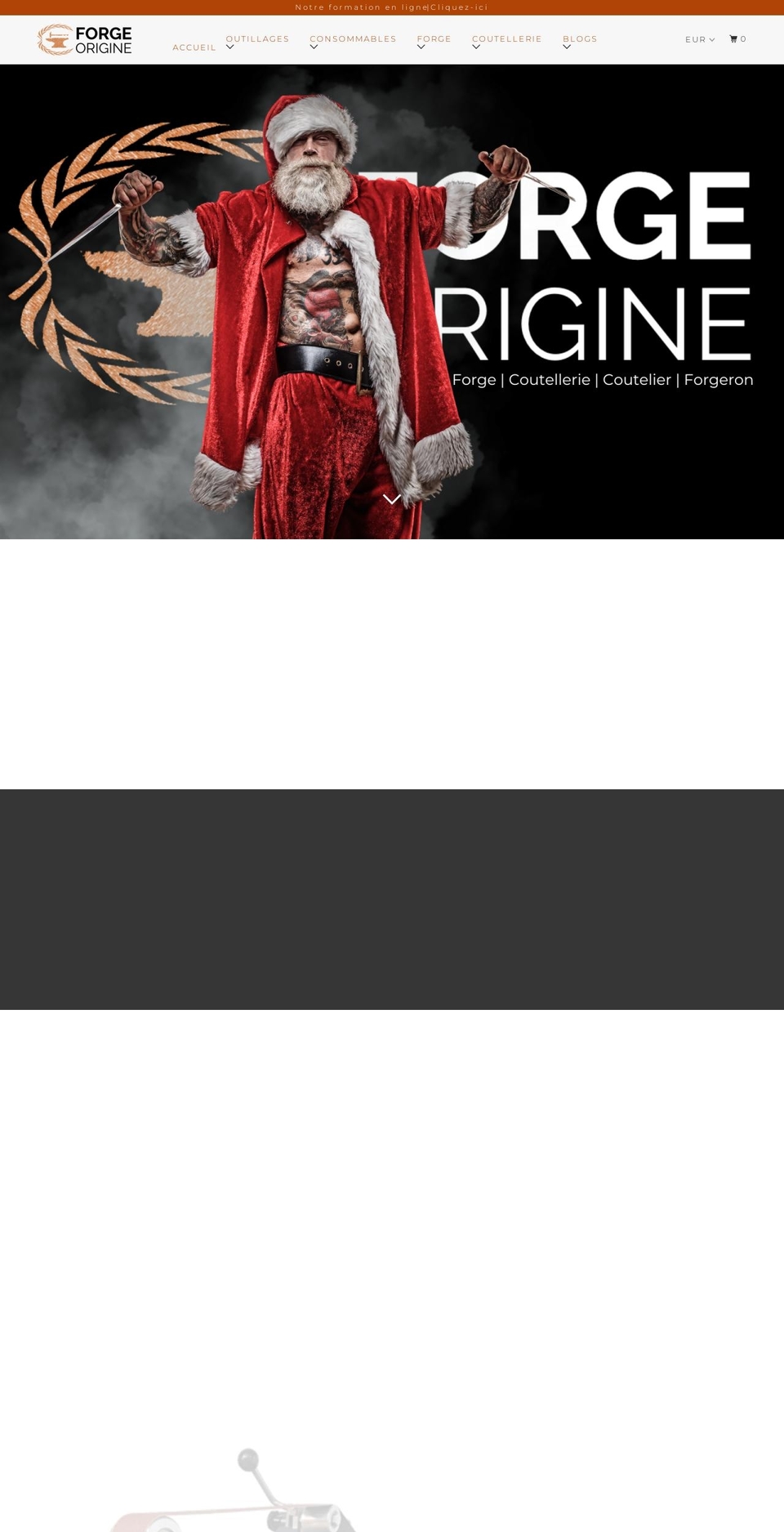 forgeorigine.com — Shopify storefront screenshot