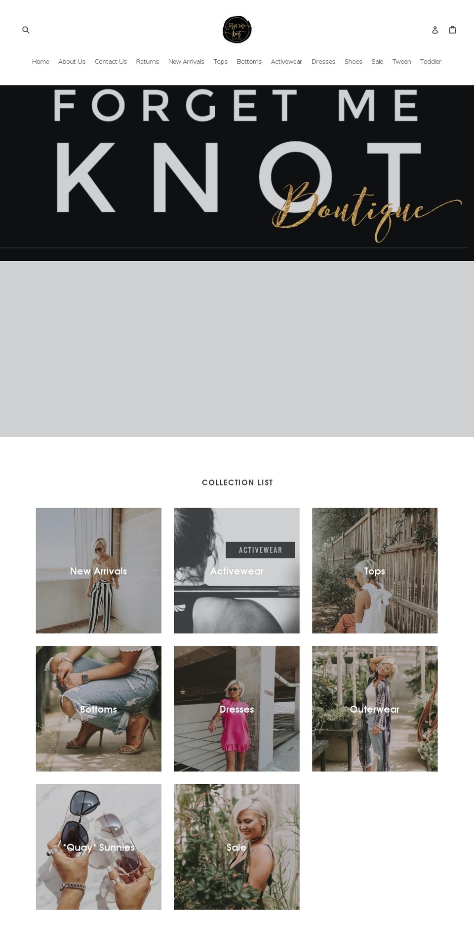 forgetmeknotandco.net shopify website screenshot