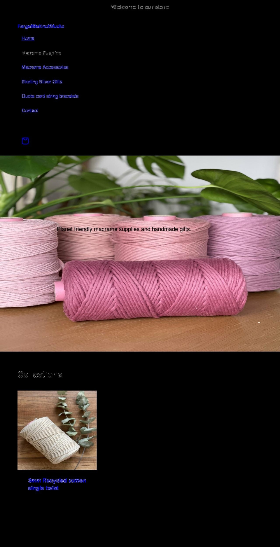 forgetmeknotstudio.com shopify website screenshot