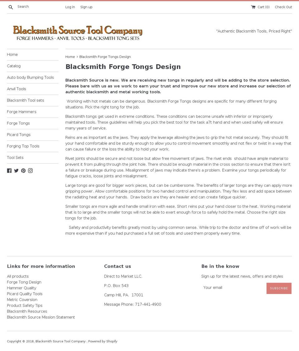 forgetongs.com — Shopify storefront screenshot