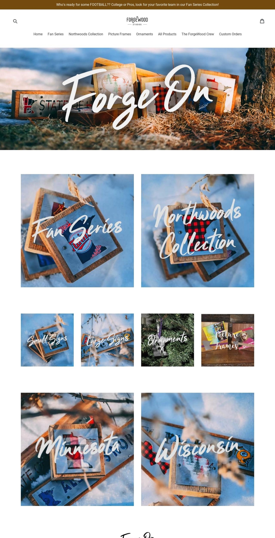 forgewoodstudios.com — Shopify storefront screenshot