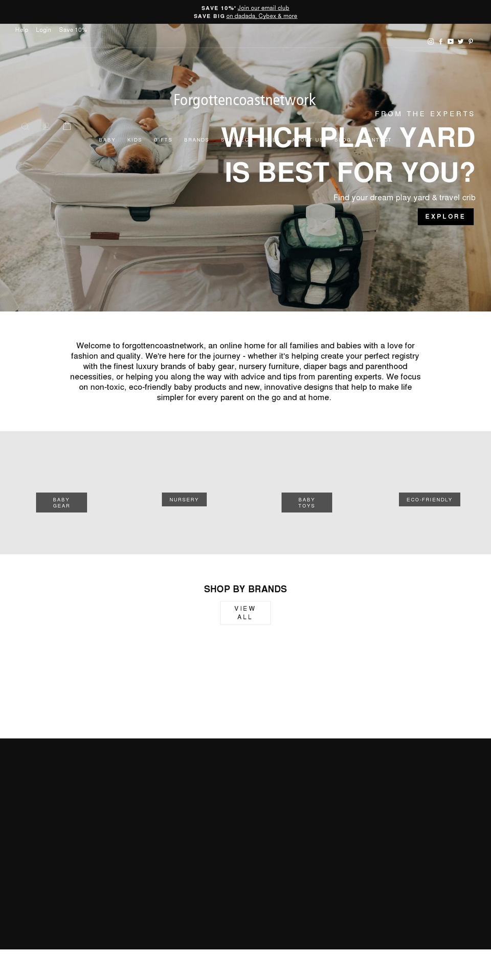 forgottencoastnetwork.com — Shopify storefront screenshot