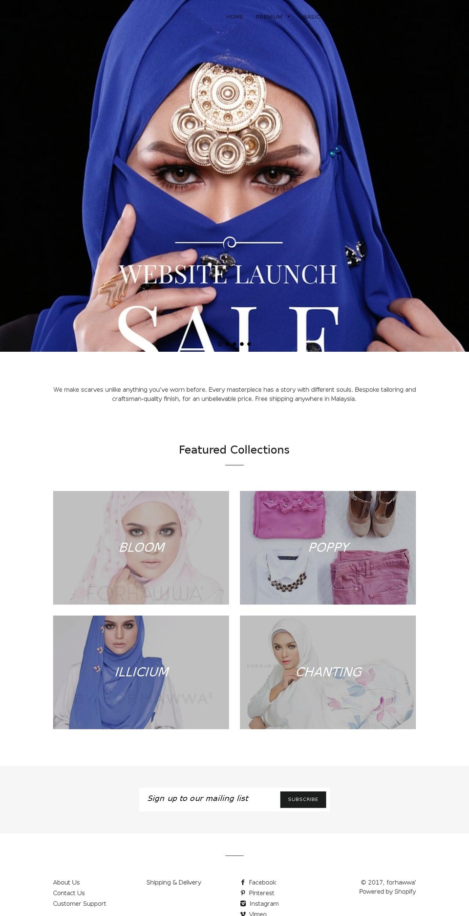 forhawwa.com shopify website screenshot