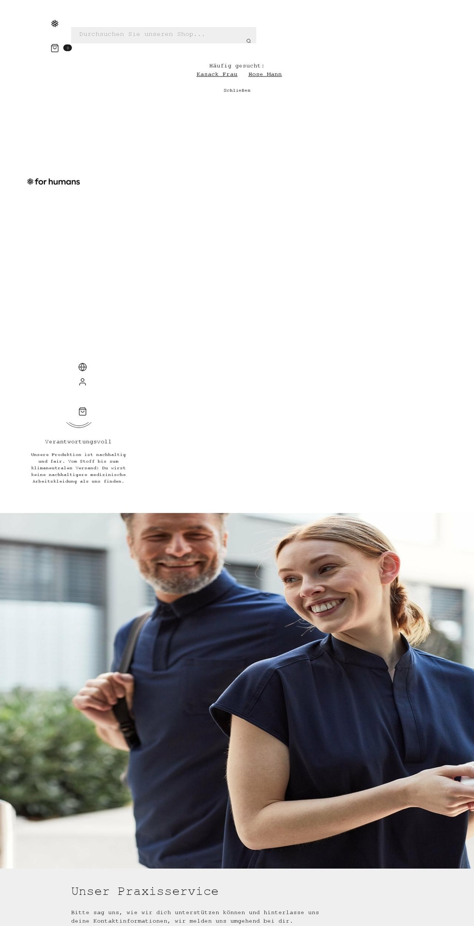 forhumans.de shopify website screenshot