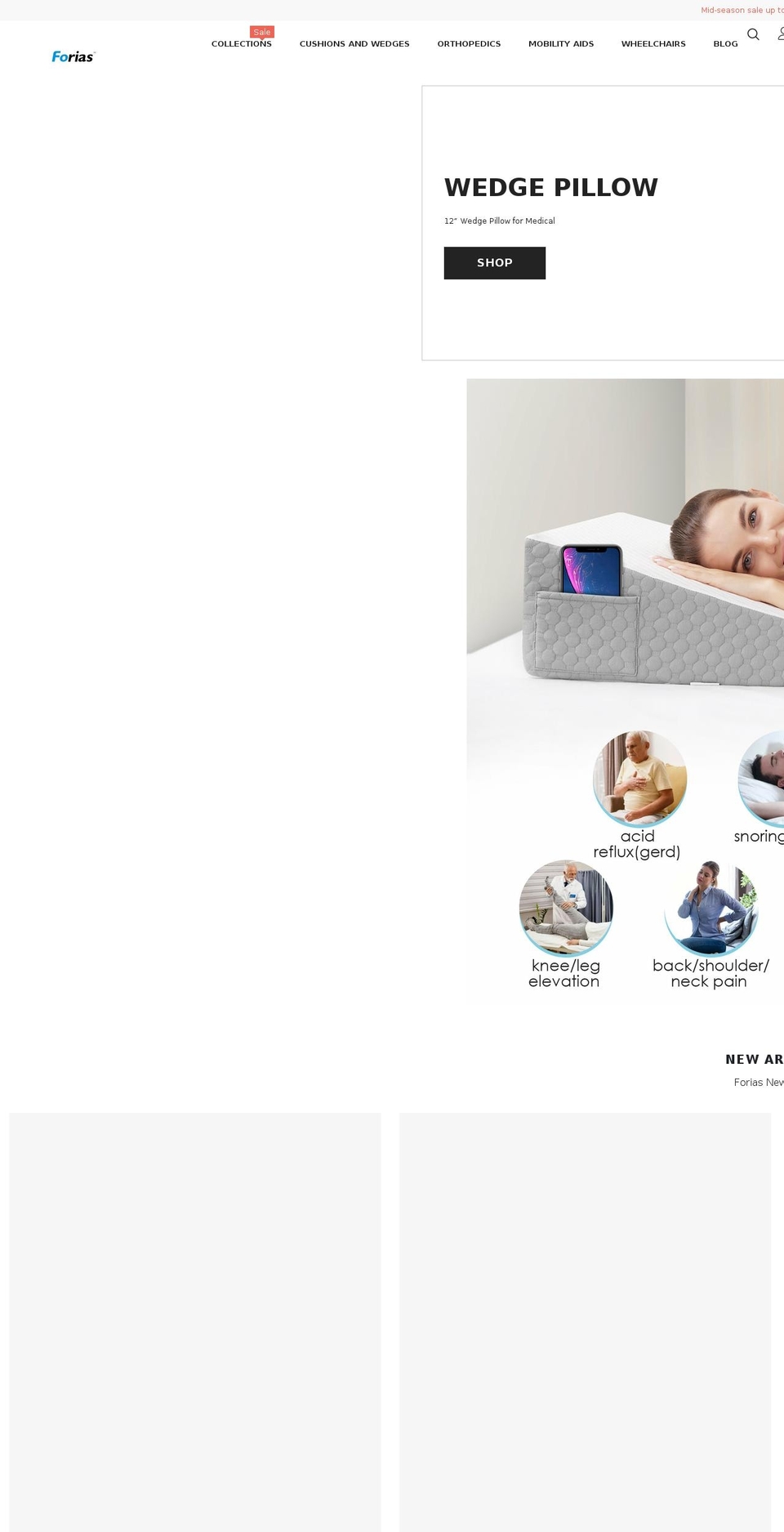forias.com shopify website screenshot