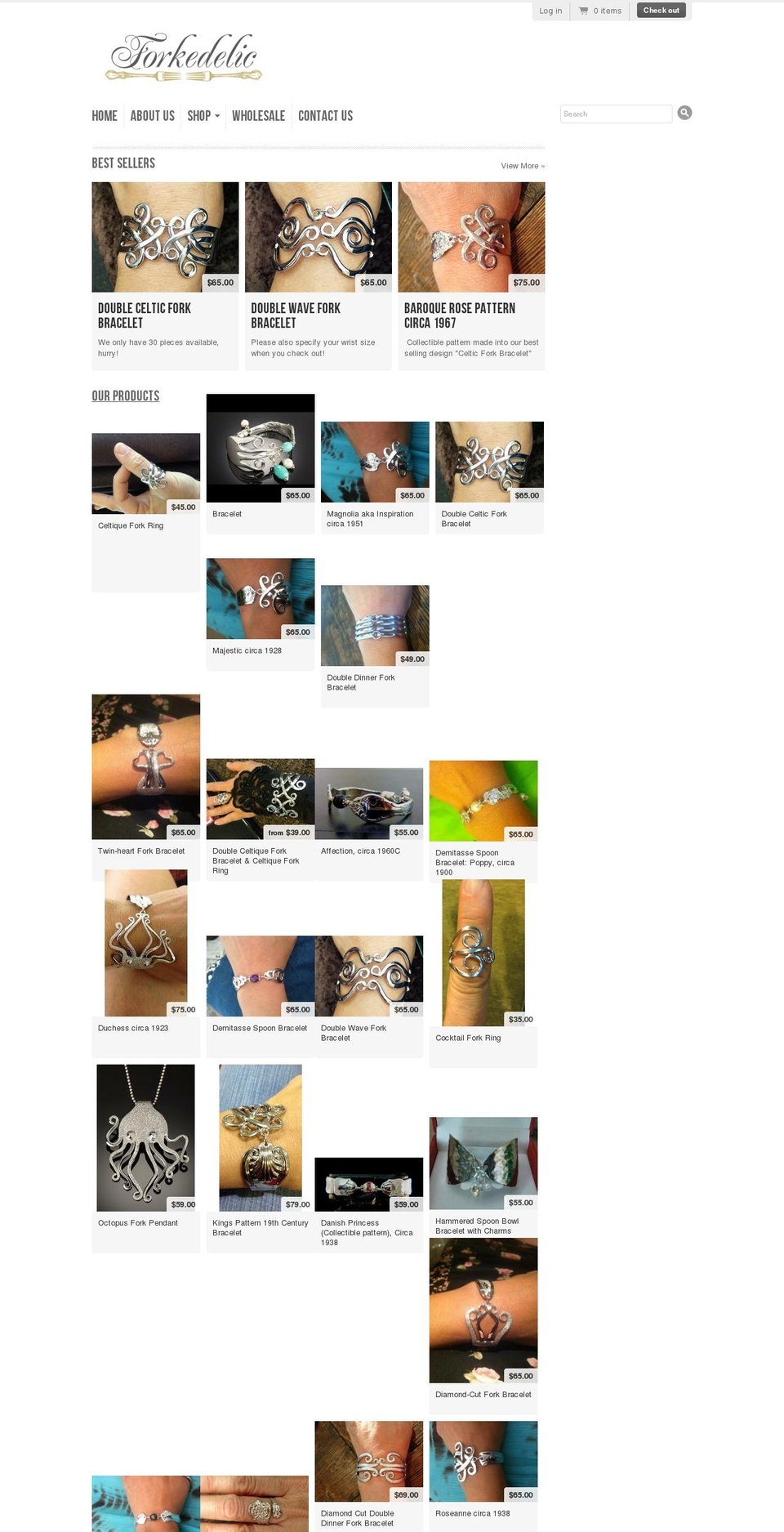 forkdelic.com shopify website screenshot
