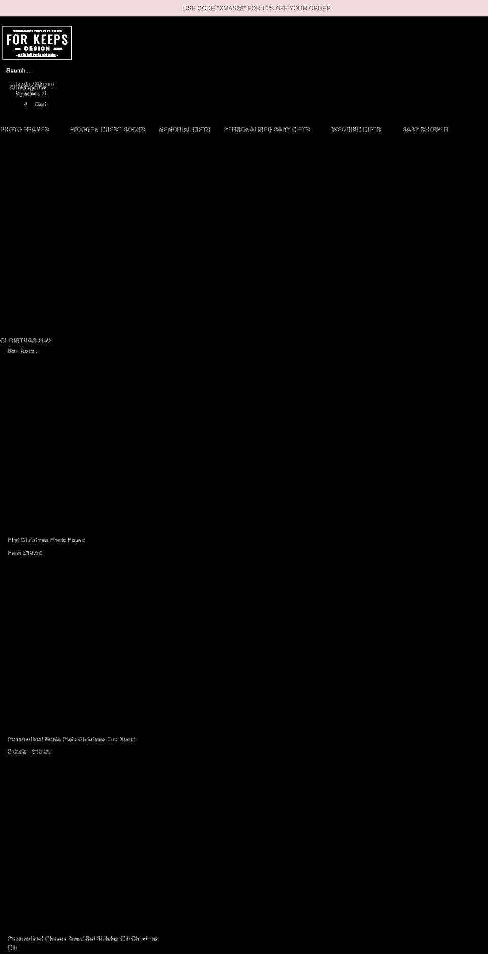 forkeepsdesign.co.uk shopify website screenshot