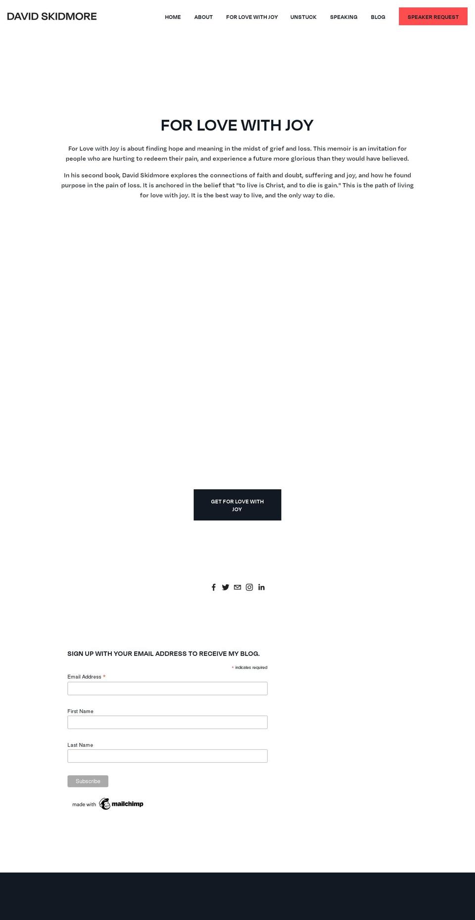 forlovewithjoy.com shopify website screenshot