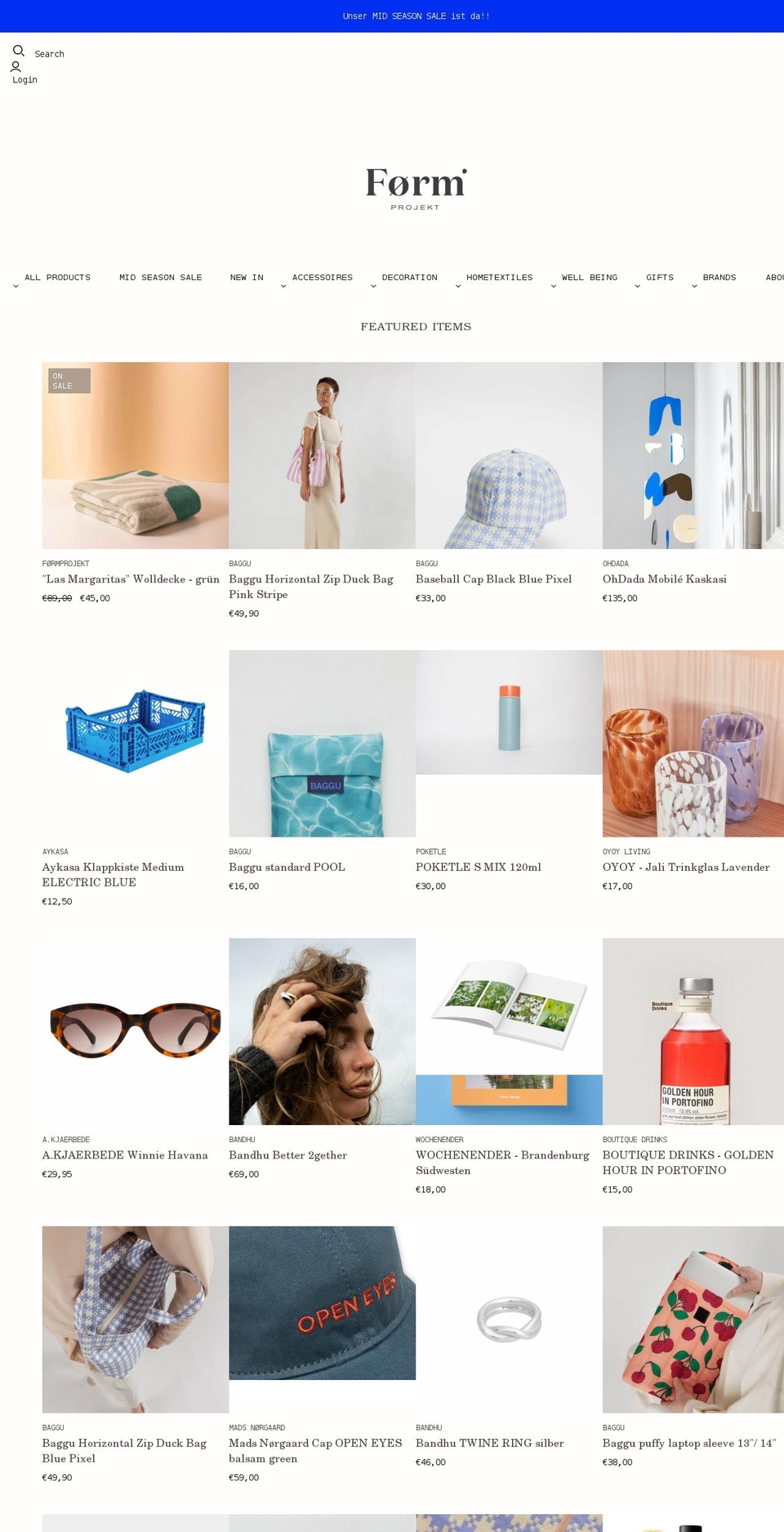 form-projekt.com shopify website screenshot