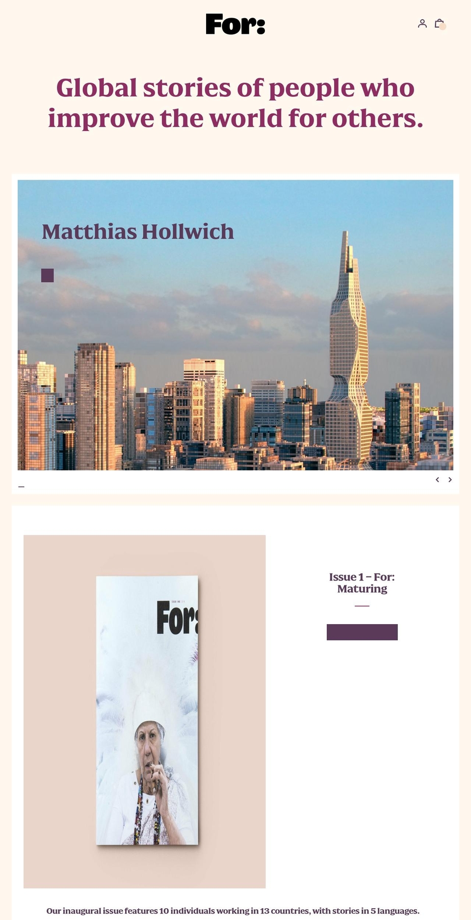 formagazine.org shopify website screenshot