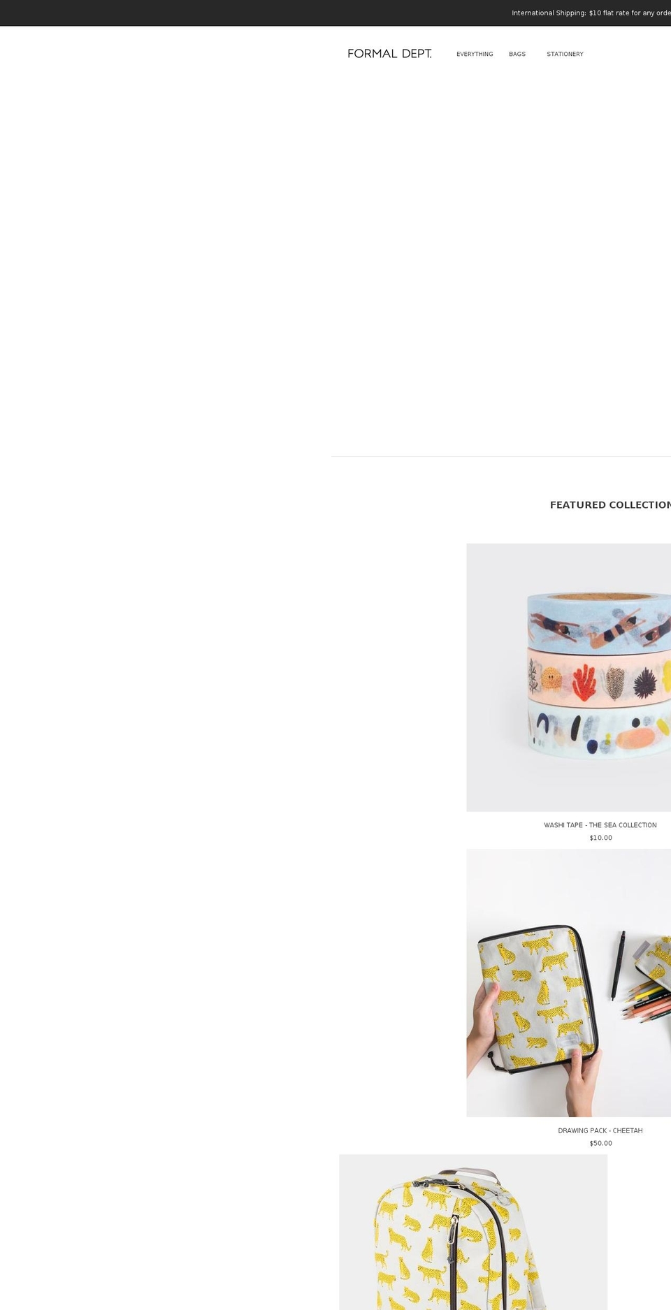 formaldept.com — Shopify storefront screenshot