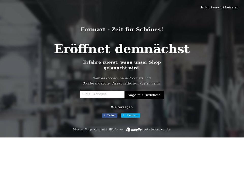 formart-kunstdrucke.de shopify website screenshot