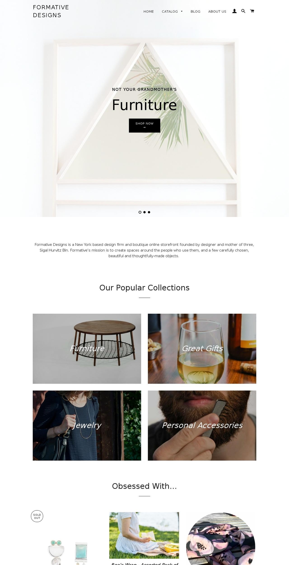 formativedesigns.com shopify website screenshot