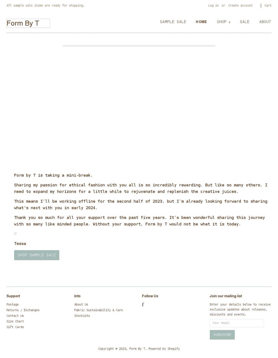 formby-t.com.au shopify website screenshot