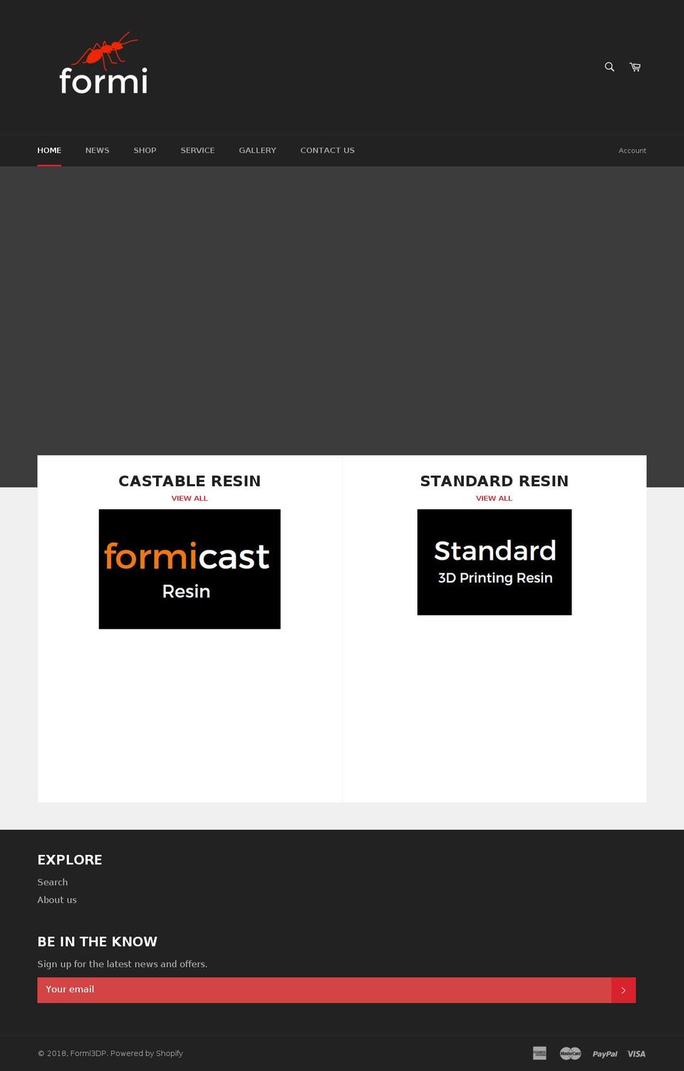 formi3dp.com — Shopify storefront screenshot