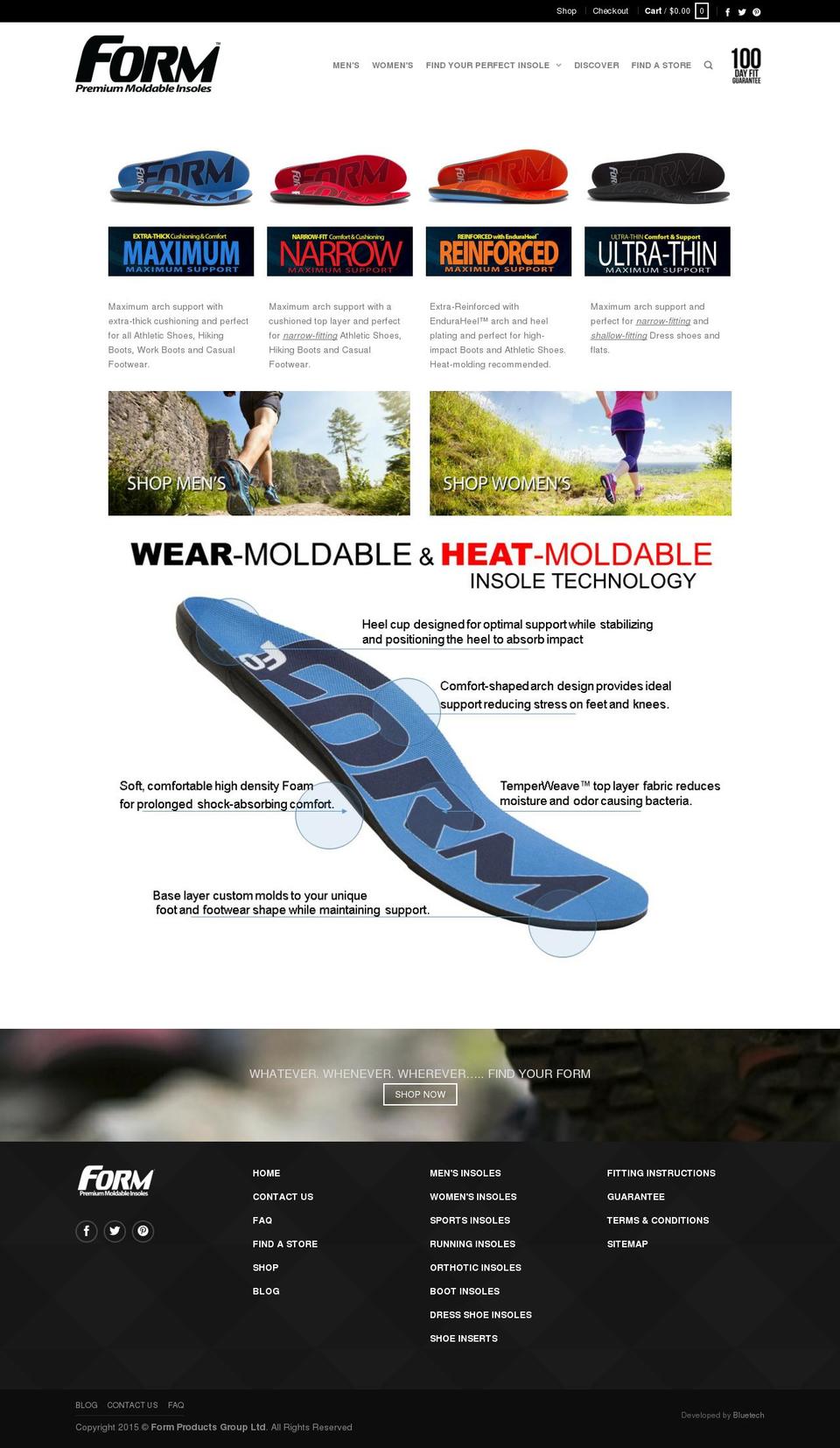 forminsoles.com shopify website screenshot