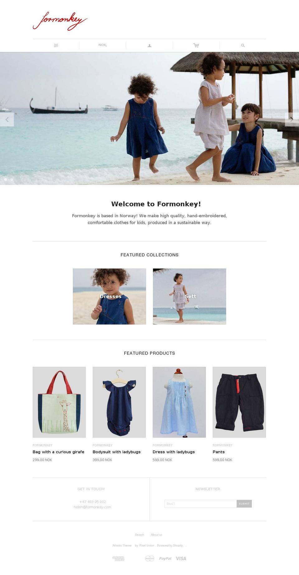 formonkey.com — Shopify storefront screenshot