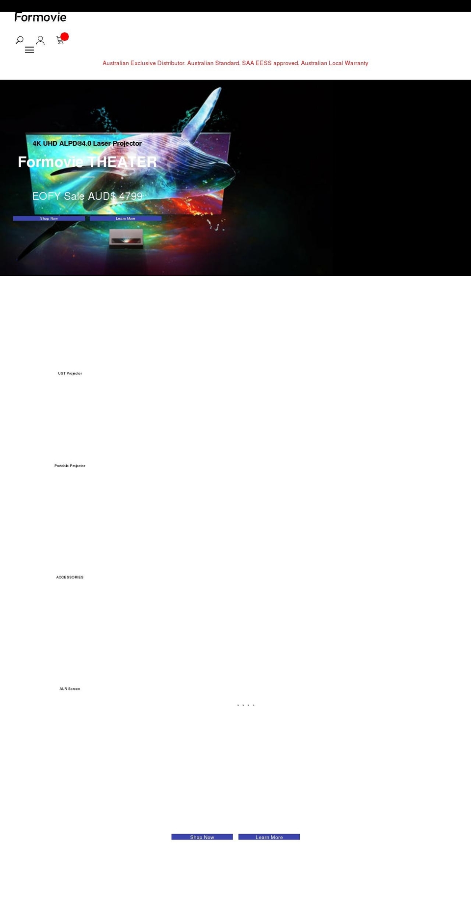 formovies.com.au shopify website screenshot